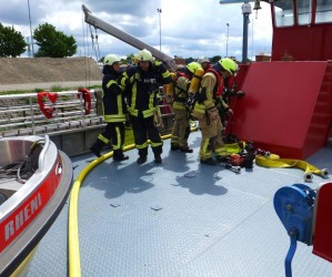 Pilotlehrgang Mobile Übungsanlage Binneschiff